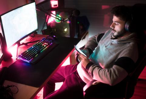 Tauko PC pelaamisessa.